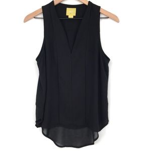 Maeve Sleeveless Blouse Black Anthropologie Size 6